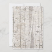 Elche Junge Dusche Einladung rustikale Wälder (Rückseite)