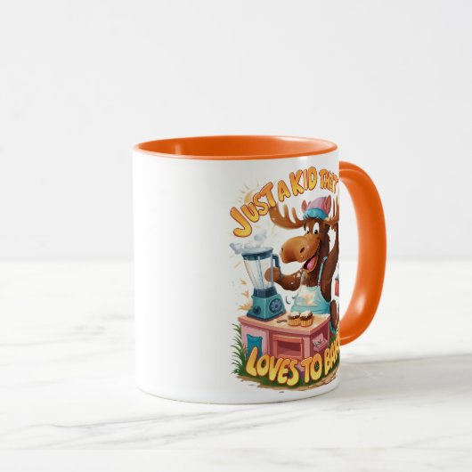 Elche Koch kochen einen Sturm Tasse (VorderseiteRechts)