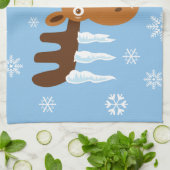 Elche Kopf_Eiskel Antler Geschirrtuch (Gefaltet)