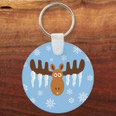 Elche Kopf_Eiskel Antler Schlüsselanhänger (Vorderseite)