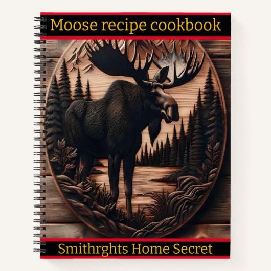 Elche Kunst in ruhiger Waldlage Notizblock (Vorderseite)