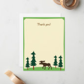 Elche Land Woodland Wohnung Vielen Dank Mitteilungskarte (Vorderseite/Rückseite Beispiel)