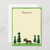 Elche Land Woodland Wohnung Vielen Dank Mitteilungskarte (Vorne/Hinten)
