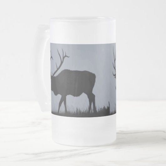 ELCHE MATTGLAS BIERGLAS (Vorderseite Links)