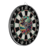 Elche mit Antlern in Ziel Dartscheibe (Vorderseite Links)