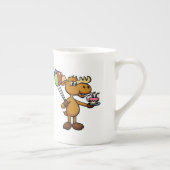 Elche mit Ballon und Kuchen | Farbe wählen Porzellantasse (Rechts)