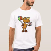 Elche mit Ballon und Kuchen | Farbe wählen T-Shirt (Vorderseite)