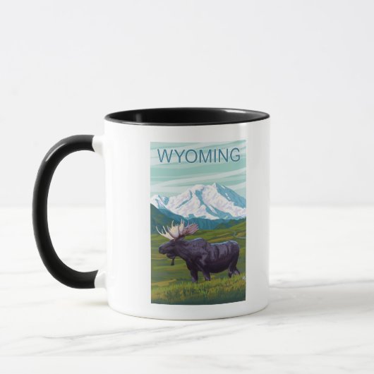 Elche mit BergWyoming Tasse (Links)
