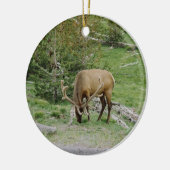 Elche mit den Samt-Geweihen Keramikornament (Links)