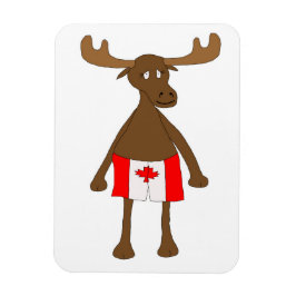 Elche mit kanadischen Boxern Magnet