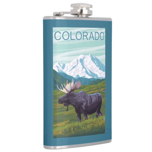 Elche mit MountainColorado Flachmann (Rechts)