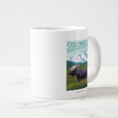 Elche mit MountainColorado Jumbo-Tasse (Vorderseite Rechts)