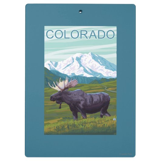 Elche mit MountainColorado Klemmbrett (Rückseite)
