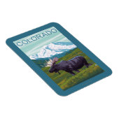 Elche mit MountainColorado Magnet (Rechte Seite)