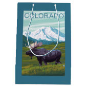 Elche mit MountainColorado Mittlere Geschenktüte (Rückseite)