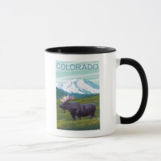 Elche mit MountainColorado Tasse (Rechts)