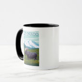 Elche mit MountainColorado Tasse (Vorderseite Links)