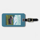 Elche mit MountainUtah Gepäckanhänger (Vorderseite horizontal)