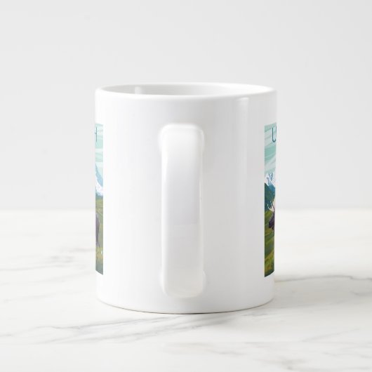 Elche mit MountainUtah Jumbo-Tasse (Rückseite)
