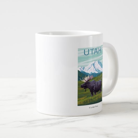 Elche mit MountainUtah Jumbo-Tasse (Vorderseite Rechts)