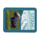 Elche mit MountainUtah Magnet (Horizontal)