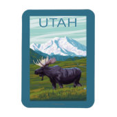 Elche mit MountainUtah Magnet (Vertikal)