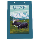 Elche mit MountainUtah Mittlere Geschenktüte (Vorderseite)