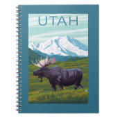 Elche mit MountainUtah Notizblock (Vorderseite)