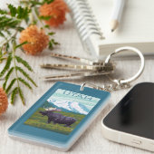 Elche mit MountainUtah Schlüsselanhänger (Vorderseite rechts)