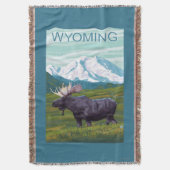 Elche mit MountainWyoming Decke (Vorderseite Vertikal)