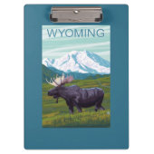 Elche mit MountainWyoming Klemmbrett (Vorderseite)