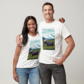 Elche mit MountainWyoming T-Shirt (Unisex)