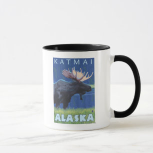 Elche nachts - Katmai, Alaska Tasse