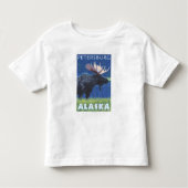 Elche nachts - Petersburg, Alaska Kleinkind T-shirt (Vorderseite)