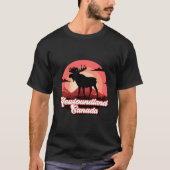 Elche Neufundland Kanada Wanderurlaub Elche Da T-Shirt (Vorderseite)