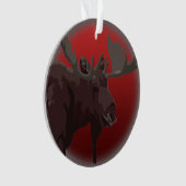 Elche Ornamente Elche Kunst Weihnachtsdekorationen (Vorderseite)