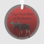 Elche Ornamente Elche Kunst Weihnachtsdekorationen (Rückseite)