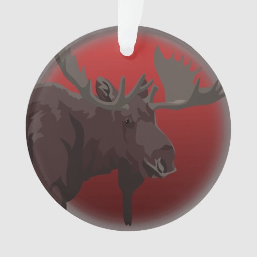 Elche Ornamente Elche Kunst Weihnachtsdekorationen (Vorderseite)