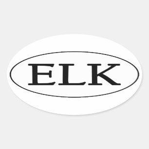 ELCHE Oval-Logo Ovaler Aufkleber