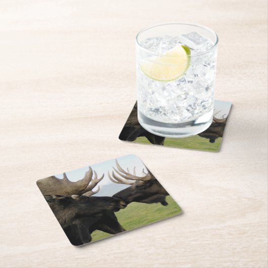 Elche Rechteckiger Pappuntersetzer (Vor Ort)