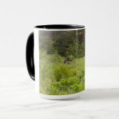 Elche Relaxen in Natur - Foto Tasse (Vorderseite Links)