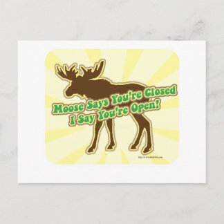 Elche sagt, du bist geschlossen! postkarte
