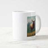Elche SceneColorado Jumbo-Tasse (Vorderseite Rechts)