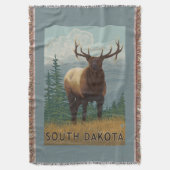 Elche SceneSouth Dakota Decke (Vorderseite Vertikal)