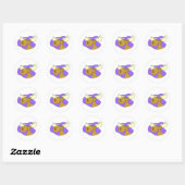Elche Shirts und Geschenke 37 Runder Aufkleber (Blatt)