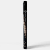 Elche Silhouette auf Holz Case-Mate iPhone Hülle (Rückseite / Links)