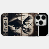 Elche Silhouette auf Holz Case-Mate iPhone Hülle (Rückseite (Horizontal))