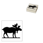 Elche Silhouette Briefmarke Gummistempel (Stempel)