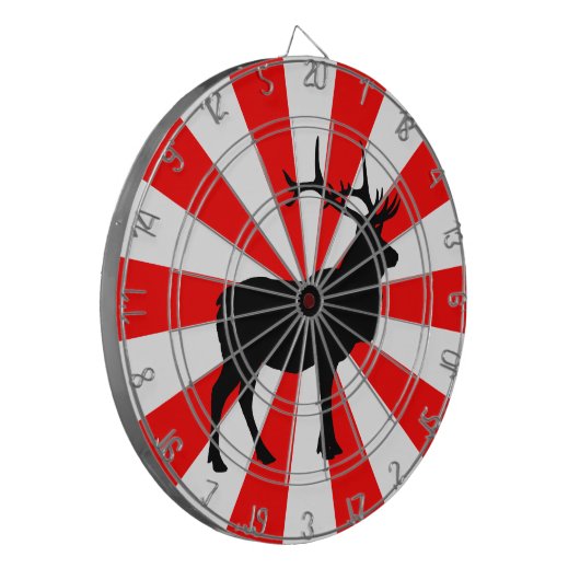 Elche Silhouette Dartscheibe (Vorderseite Links)