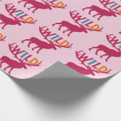 Elche Silhouette Geschenkpapier (Ecke)